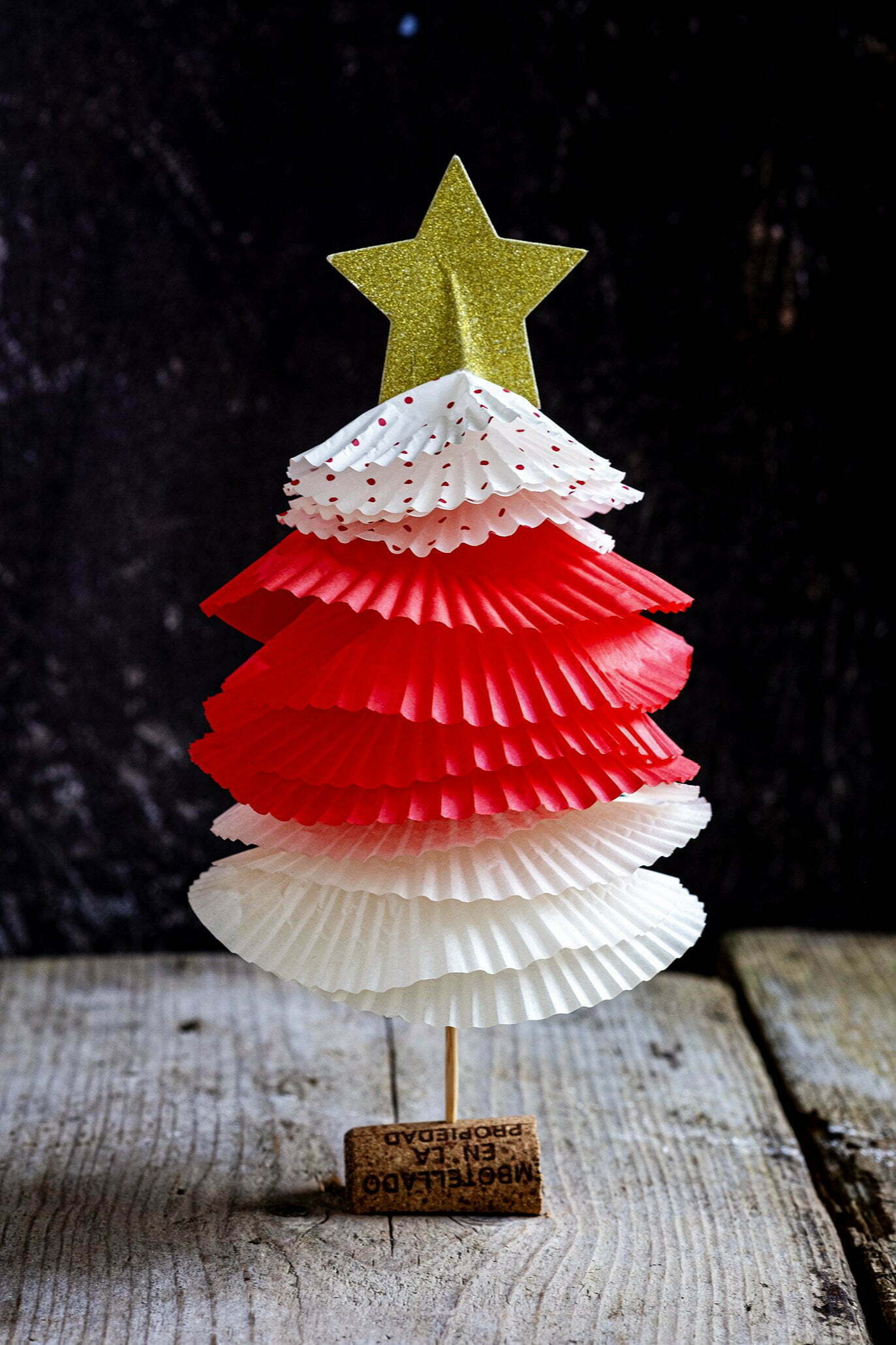 Noodlottig musical Kloppen Kerstboompjes van Cupcake bakvormen Papier - Diy – ElsaRblog